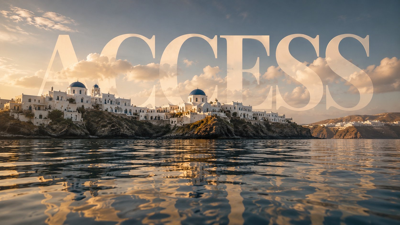Santorini Greece golden hour - investment migration and residency